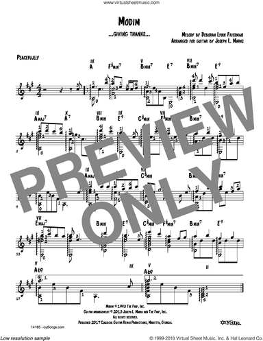 Modim (arr. Joe Marks)