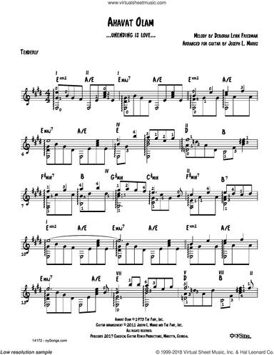 Ahavat Olam (arr. Joe Marks)