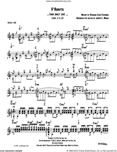 V'ahavta Vars 1, 2 (arr. Joe Marks)