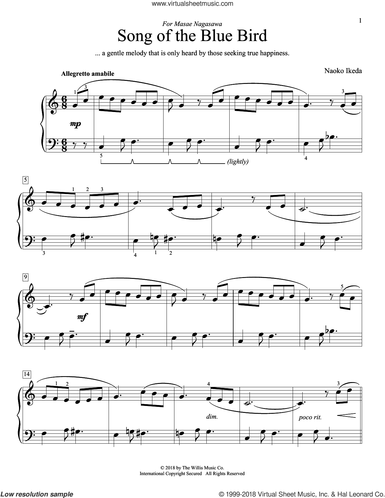 Song Of The Blue Bird