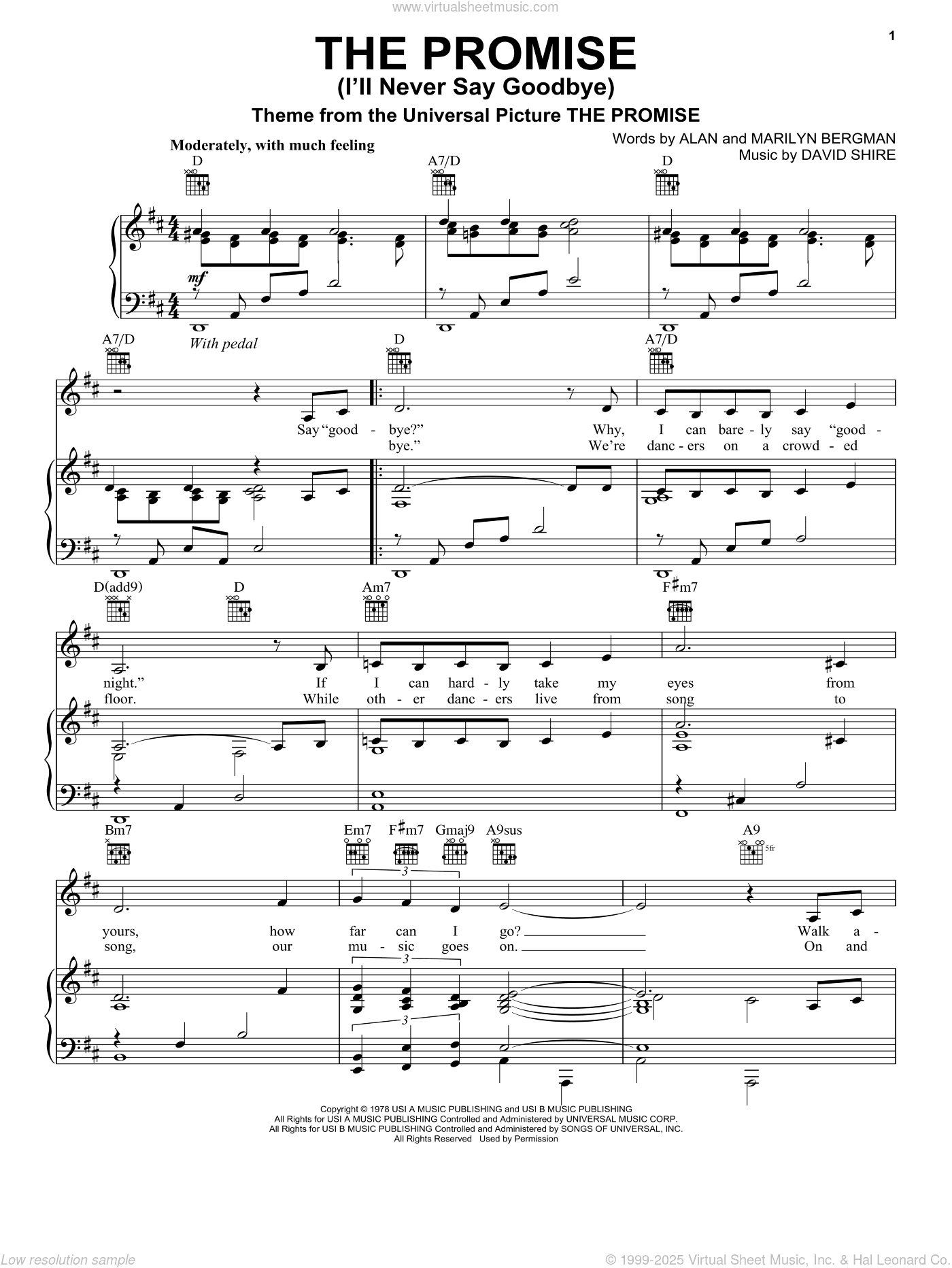 The Promise (I'll Never Say Goodbye)