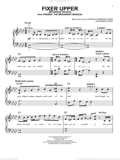 Fixer Upper (from Frozen: The Broadway Musical)