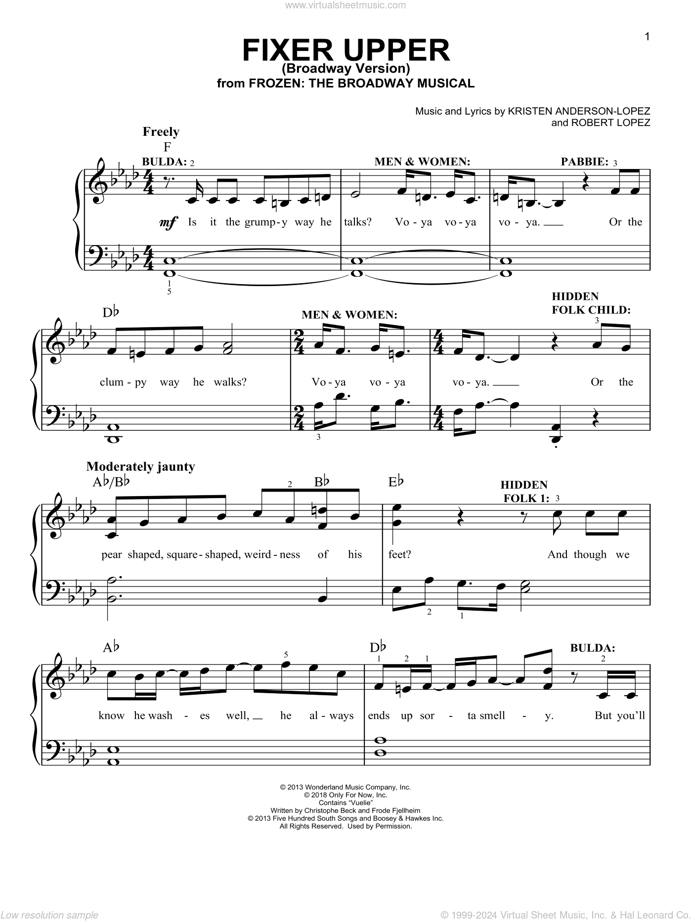 Fixer Upper (from Frozen: The Broadway Musical)