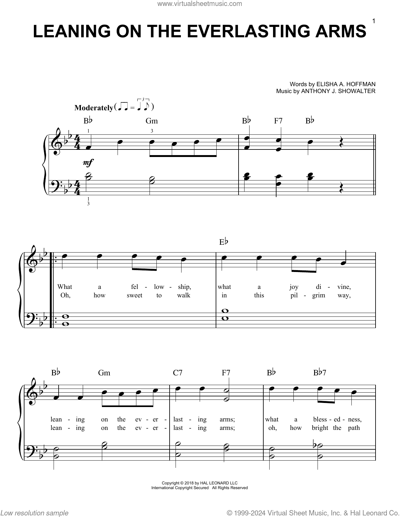 Leaning On The Everlasting Arms