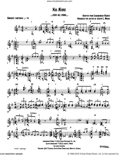 Kol Nidre (arr. Joe Marks)