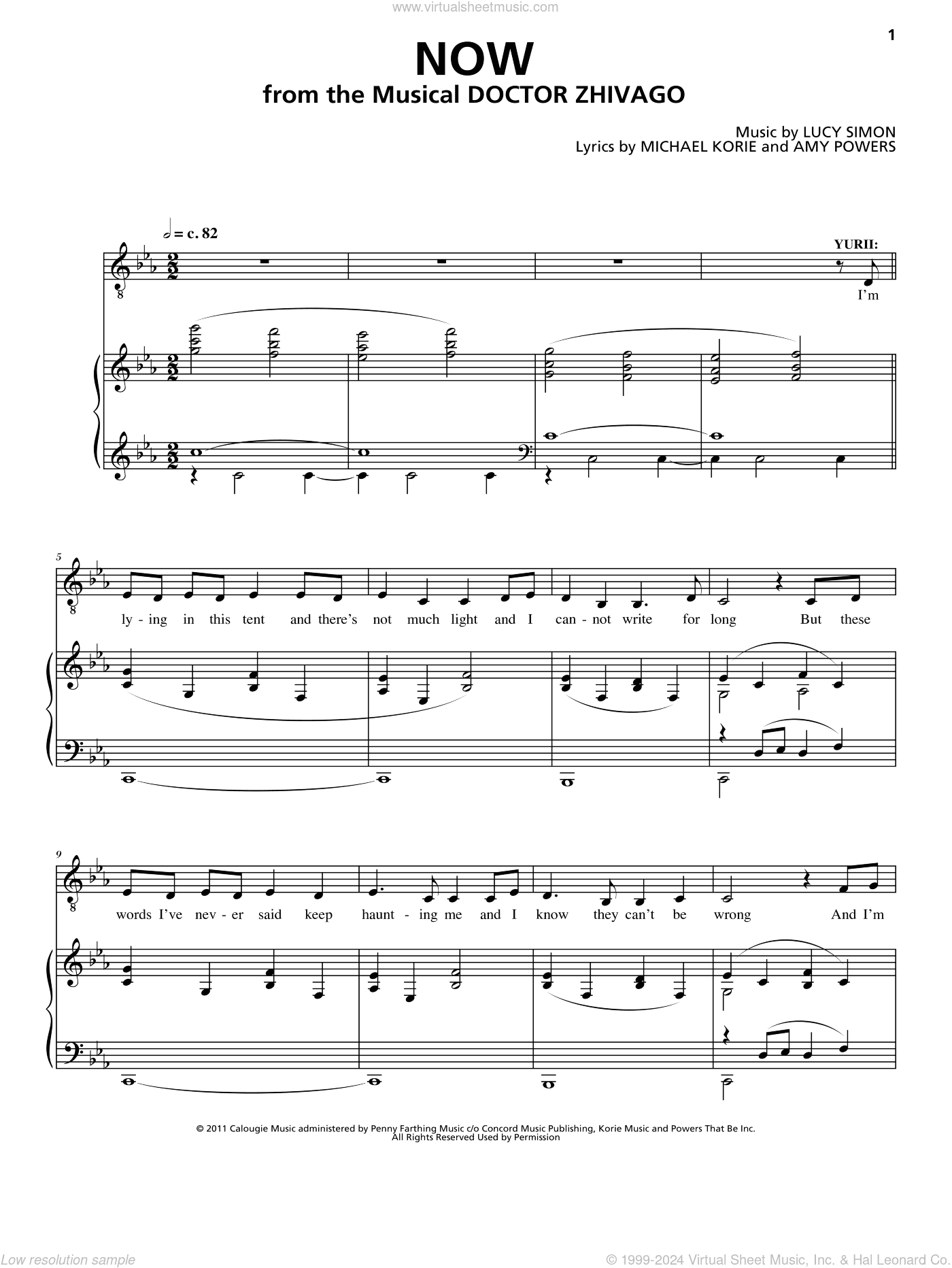 Now (from Doctor Zhivago: The Broadway Musical)