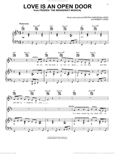 Love Is An Open Door (from Frozen: The Broadway Musical)