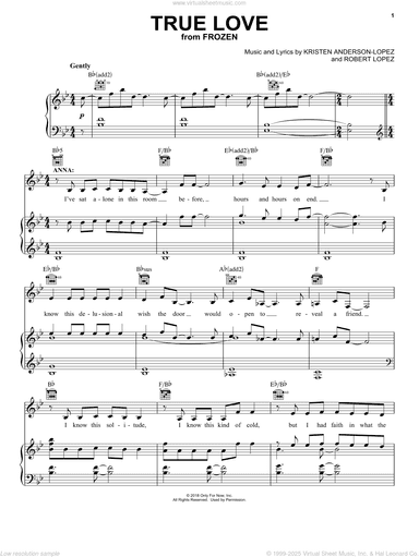 True Love (from Frozen: The Broadway Musical)