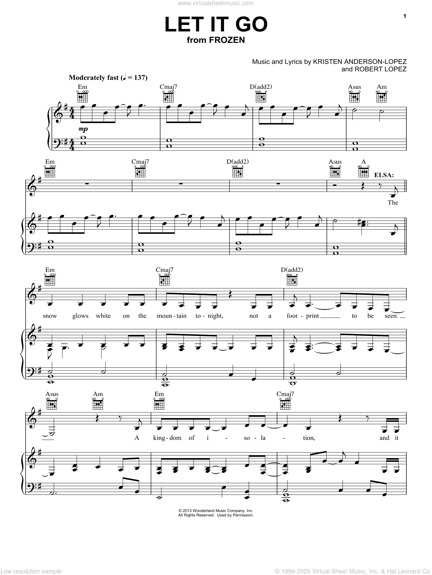 Let It Go (from Frozen: The Broadway Musical)