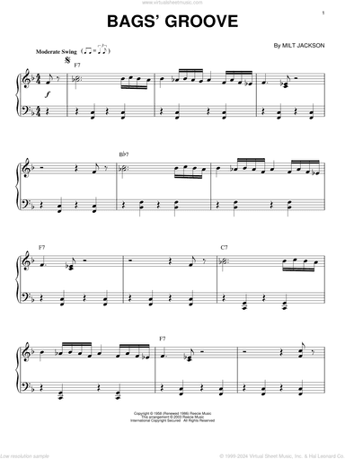 Bags' Groove [Jazz version]