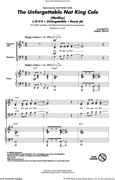 The Unforgettable Nat King Cole (Medley)