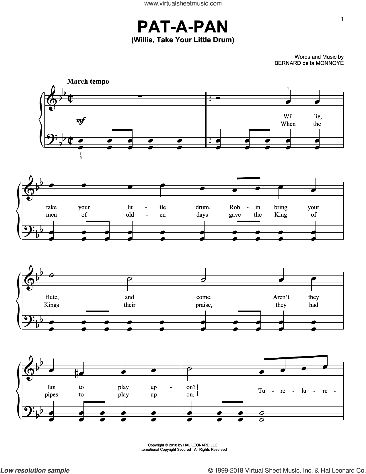Pat-A-Pan (Willie, Take Your Little Drum)