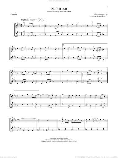 Popular (from Wicked)