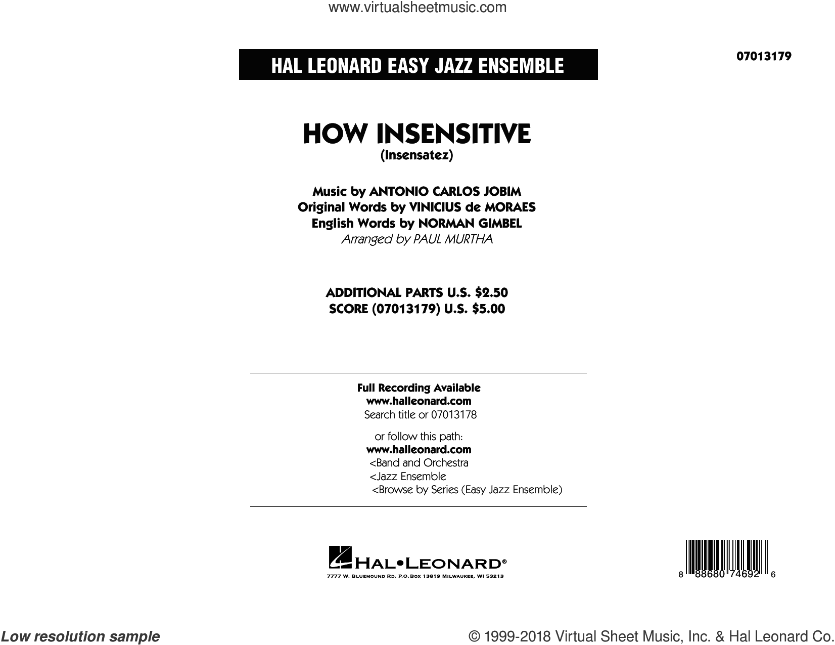 How Insensitive (Insensatez) (COMPLETE)