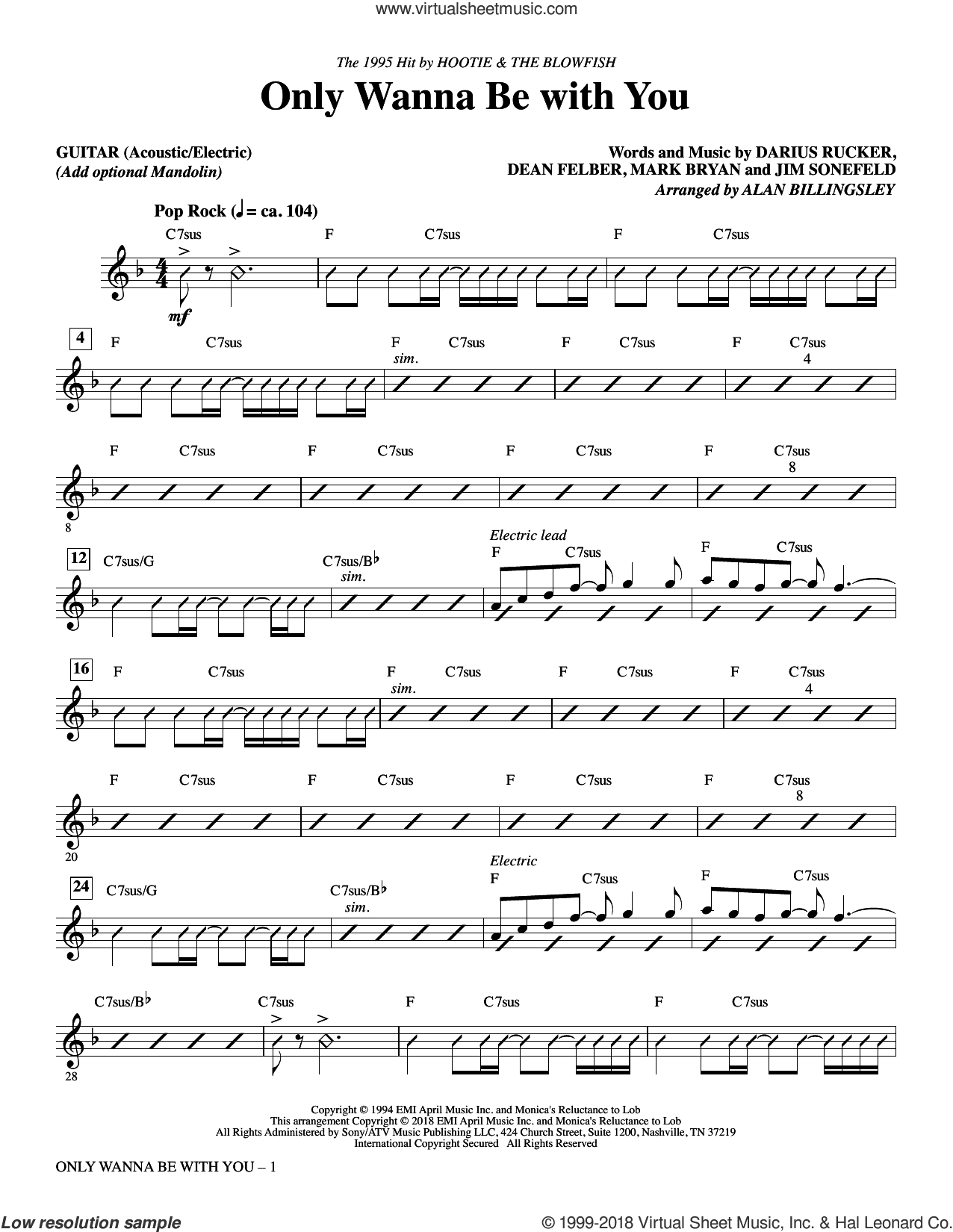 Only Wanna Be With You (arr. Alan Billingsley)