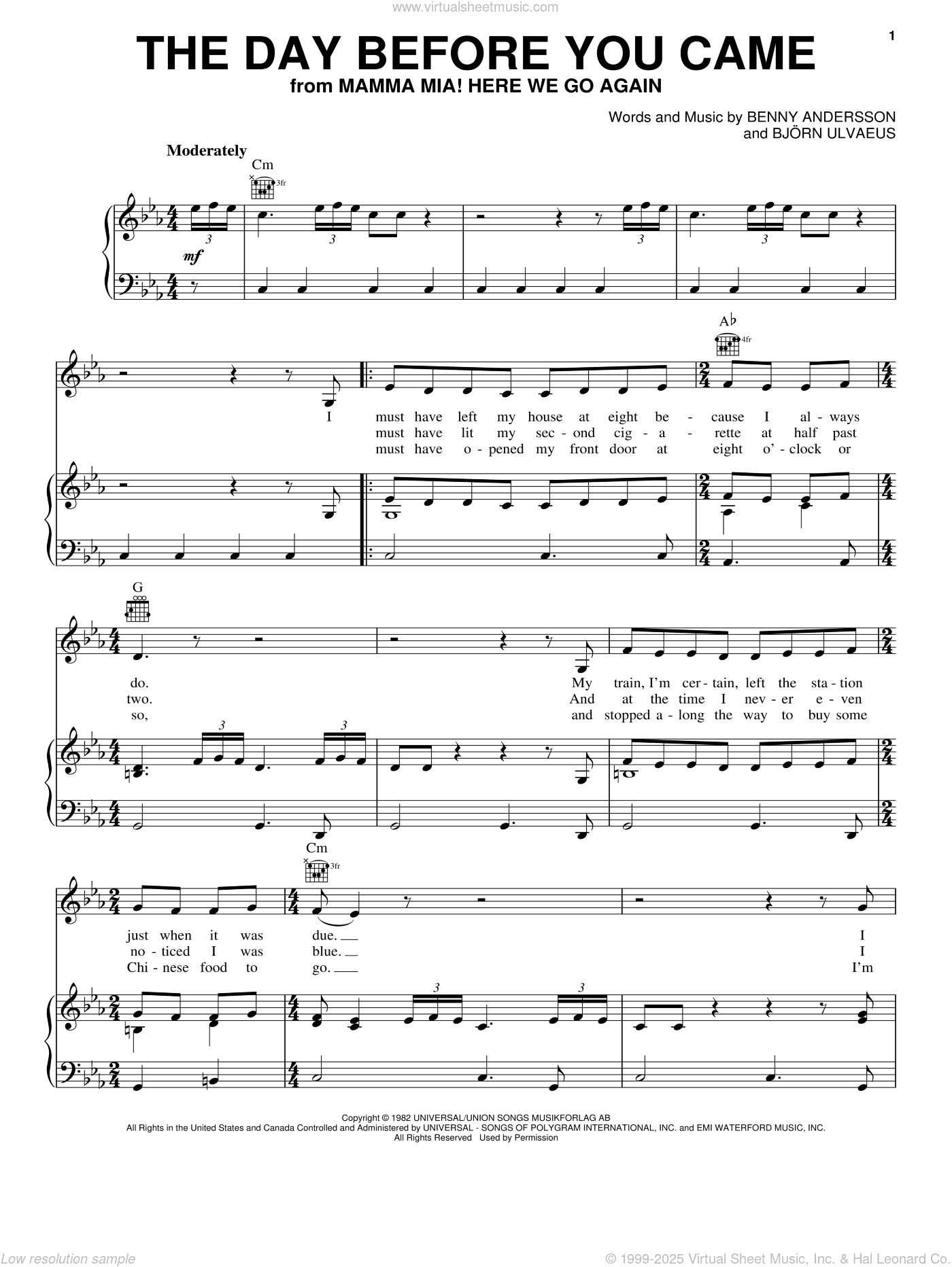 Day Before You Came (from Mamma Mia! Here We Go Again)