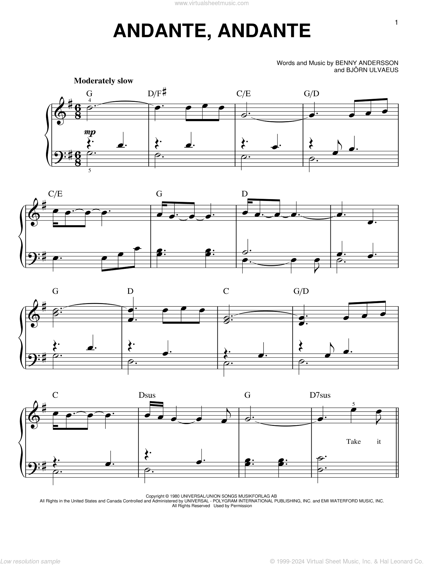 Andante, Andante (from Mamma Mia! Here We Go Again)