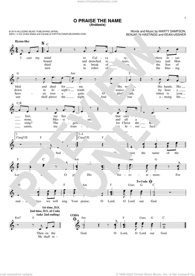 O Praise The Name (Anastasis)