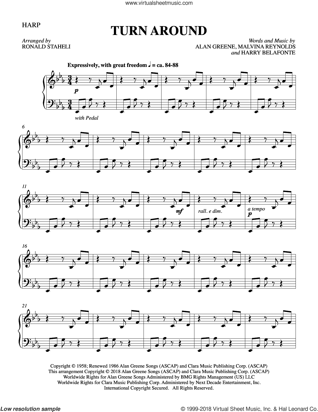 Turn Around (arr. Ronald Staheli)