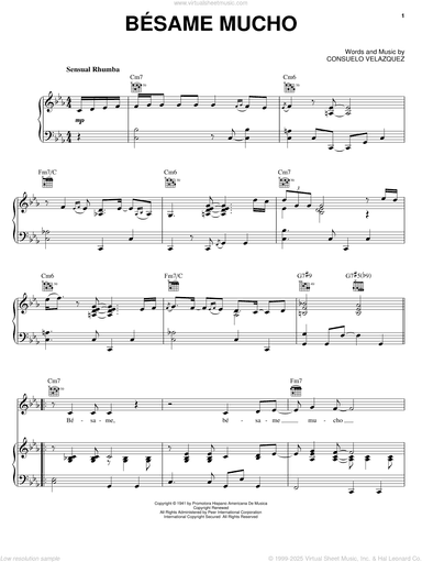 Besame Mucho (Kiss Me Much)