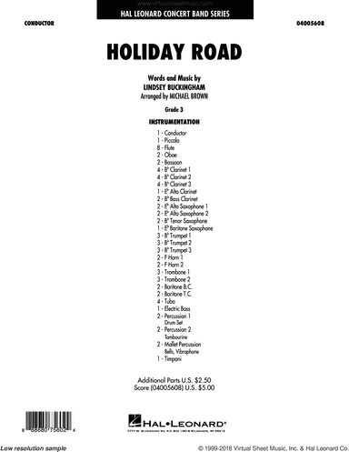 Holiday Road (from National Lampoon's Vacation) (arr. Michael Brown)