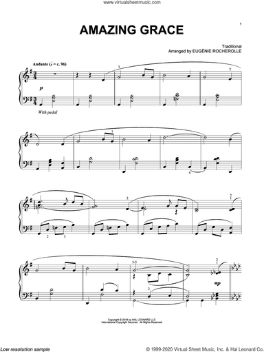 Amazing Grace (arr. Eugenie Rocherolle)