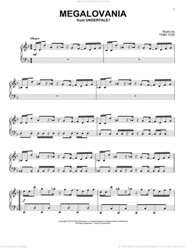 Megalovania (from Undertale), (intermediate)