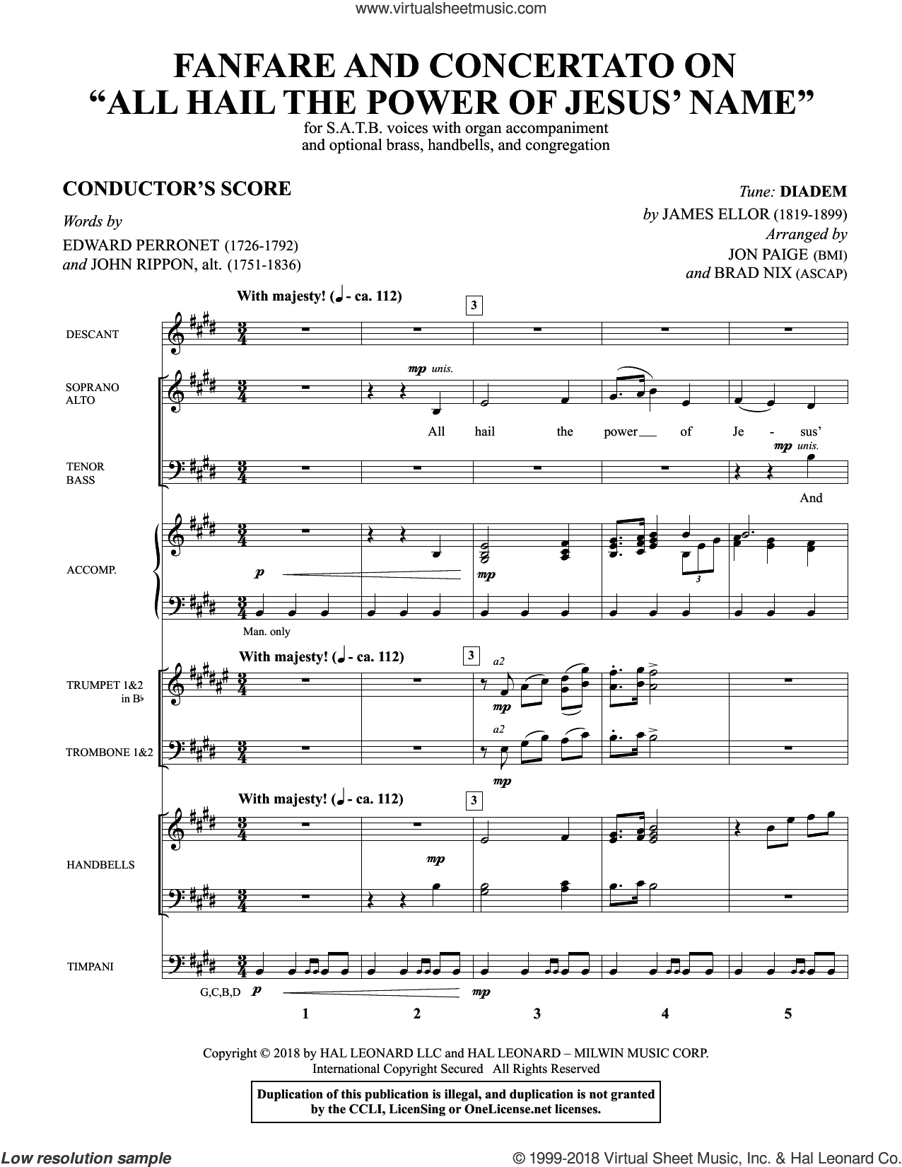 Fanfare And Concertato on "All Hail the Power of Jesus' Name"