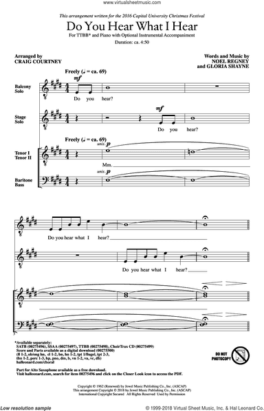 Do You Hear What I Hear (arr. Craig Courtney)