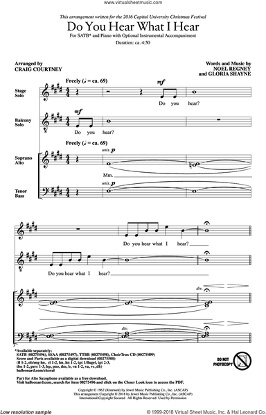 Do You Hear What I Hear (arr. Craig Courtney)
