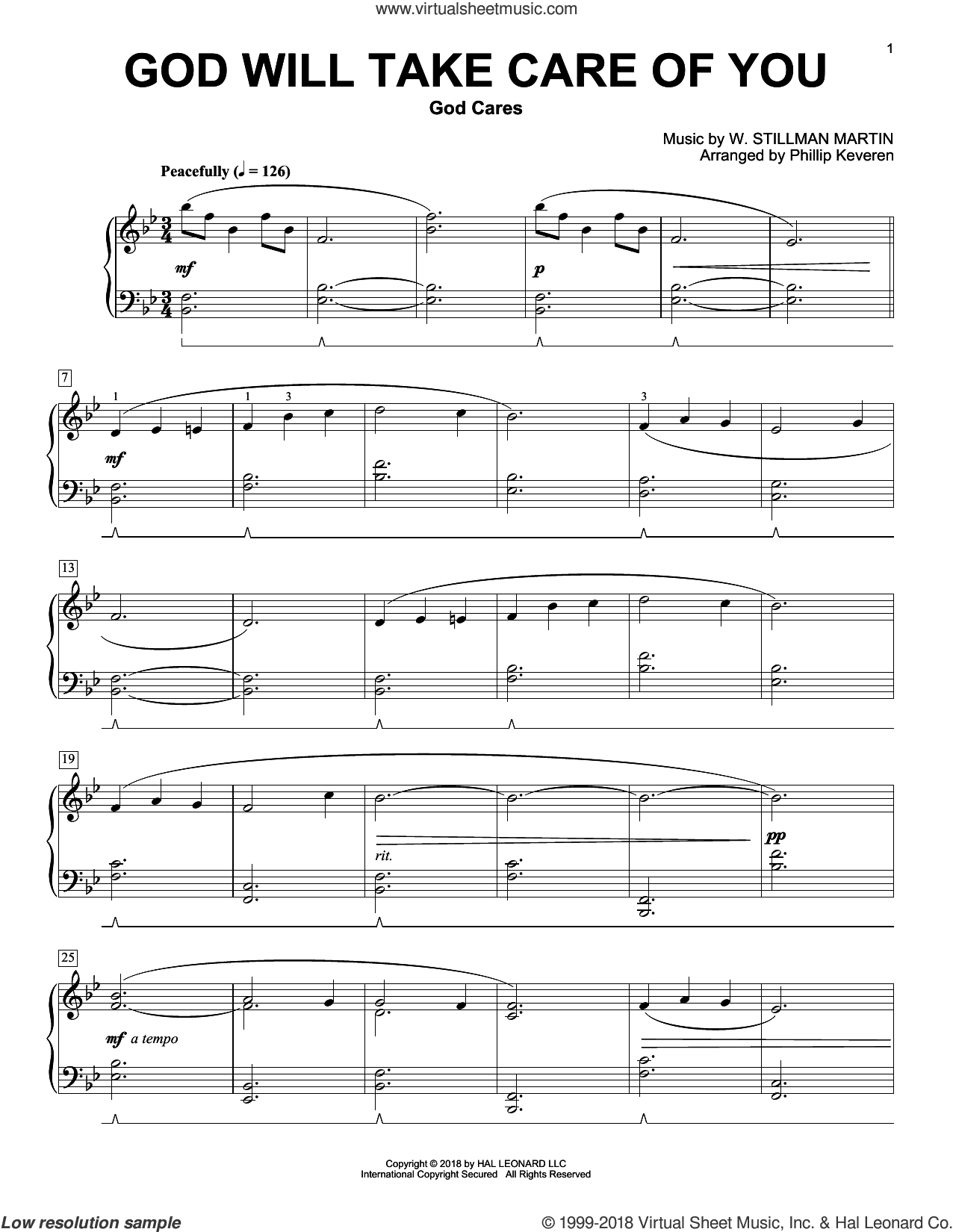 God Will Take Care Of You (arr. Phillip Keveren)