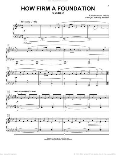 How Firm a Foundation (arr. Phillip Keveren)