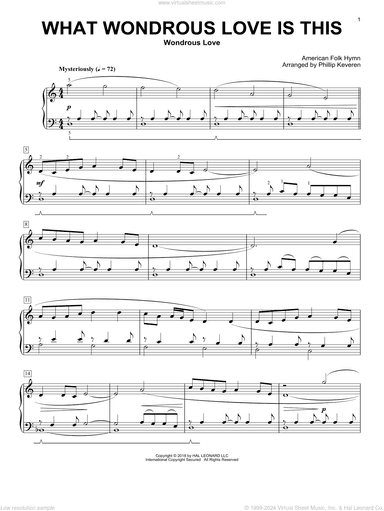 What Wondrous Love Is This (arr. Phillip Keveren)