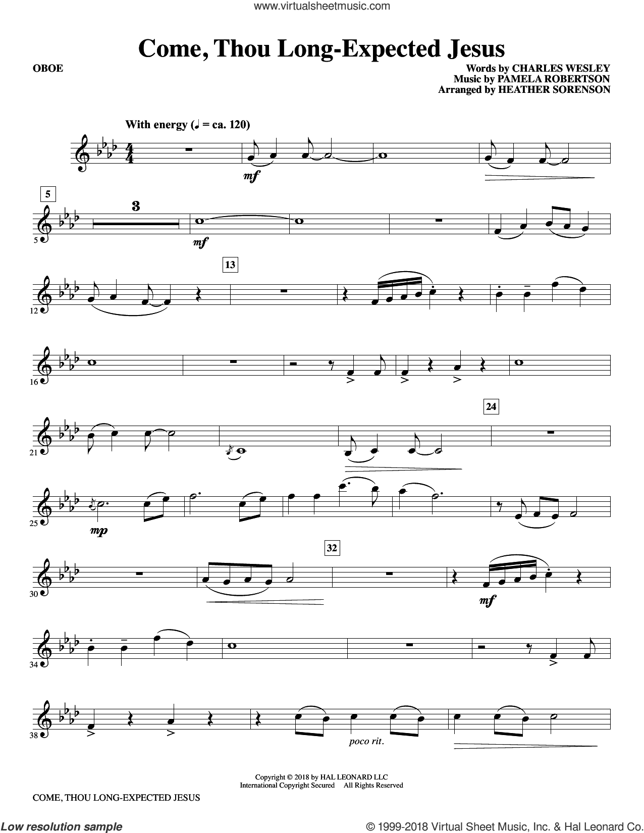 Come, Thou Long-Expected Jesus (arr. Heather Sorenson)