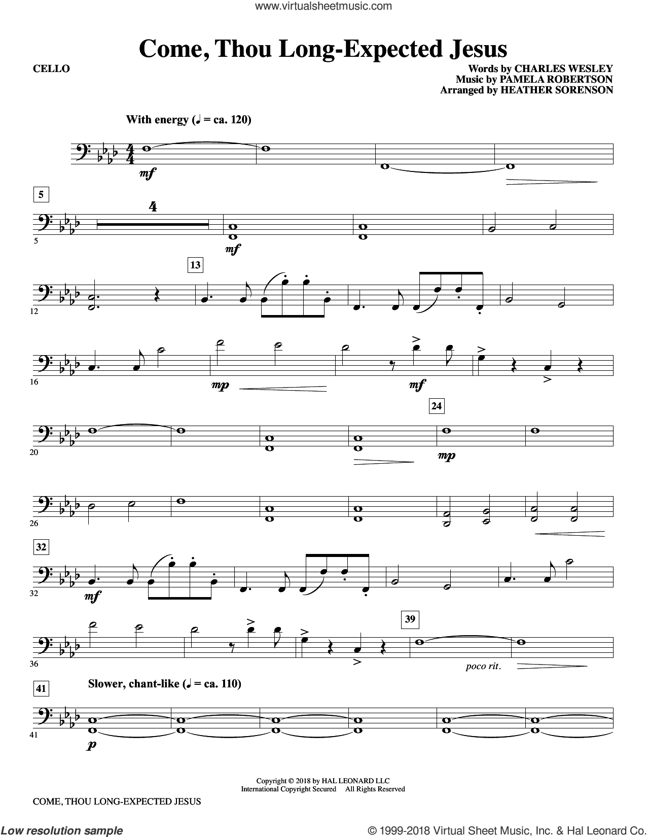 Come, Thou Long-Expected Jesus (arr. Heather Sorenson)