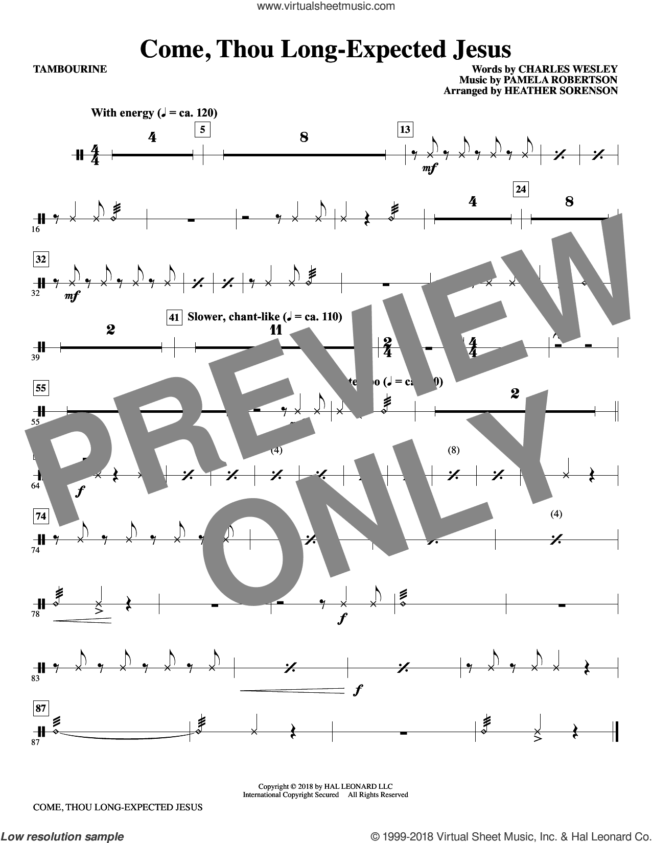 Come, Thou Long-Expected Jesus (arr. Heather Sorenson)