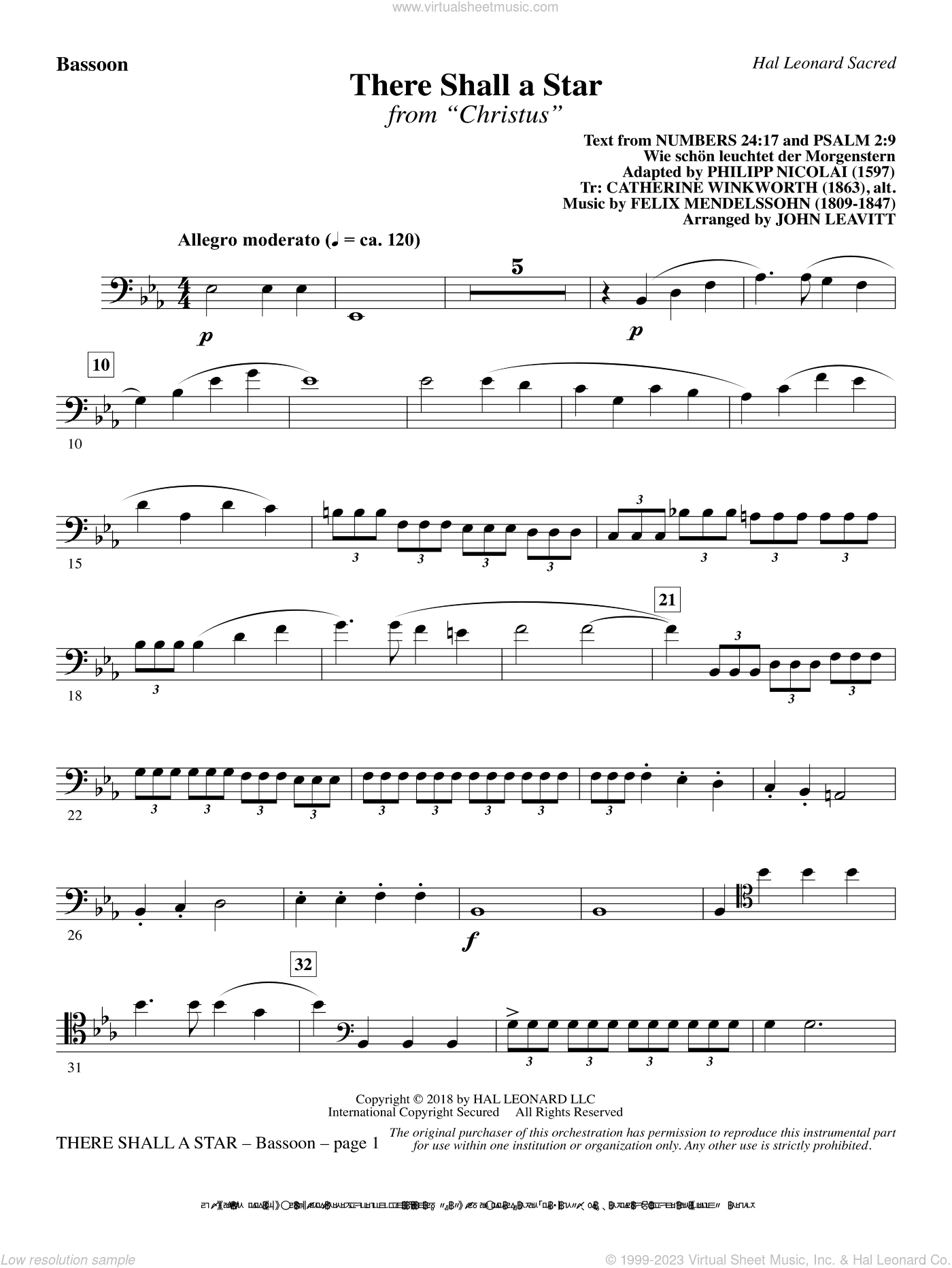 There Shall a Star (arr. John Leavitt)