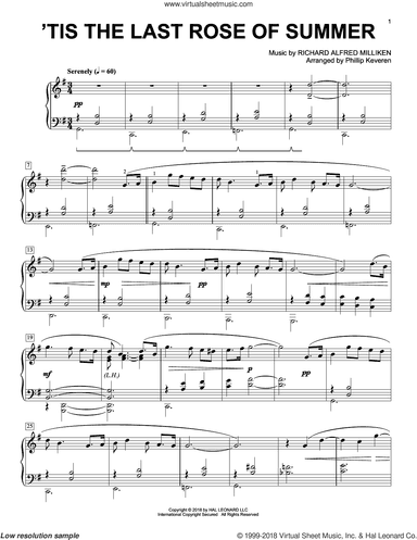 'Tis The Last Rose Of Summer [Classical version] (arr. Phillip Keveren)