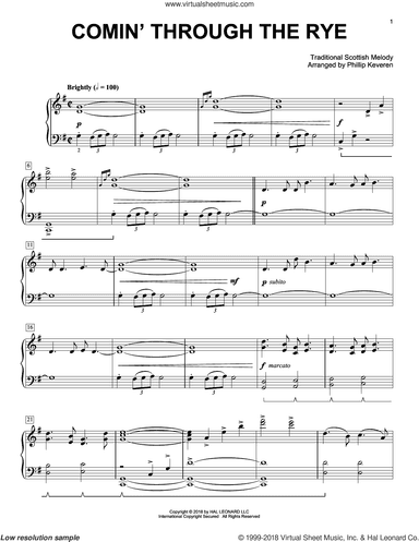 Comin' Through The Rye [Classical version] (arr. Phillip Keveren)