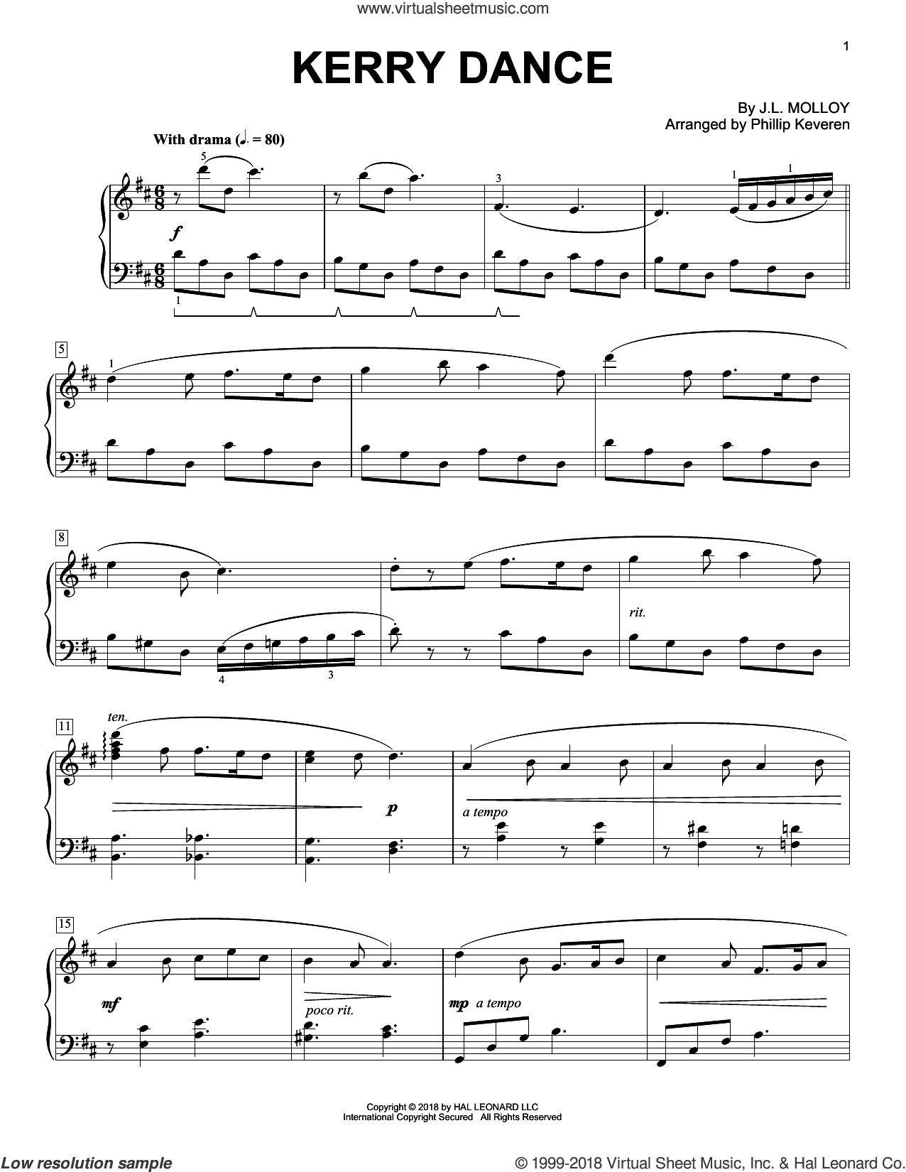 Kerry Dance [Classical version] (arr. Phillip Keveren)