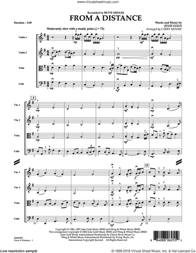 From a Distance (arr. Larry Moore) (COMPLETE)