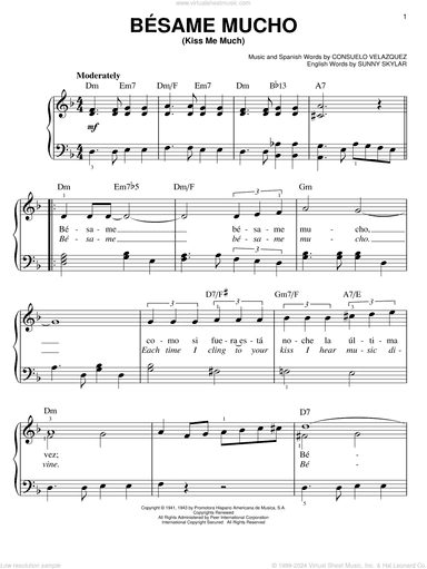 Besame Mucho (Kiss Me Much)