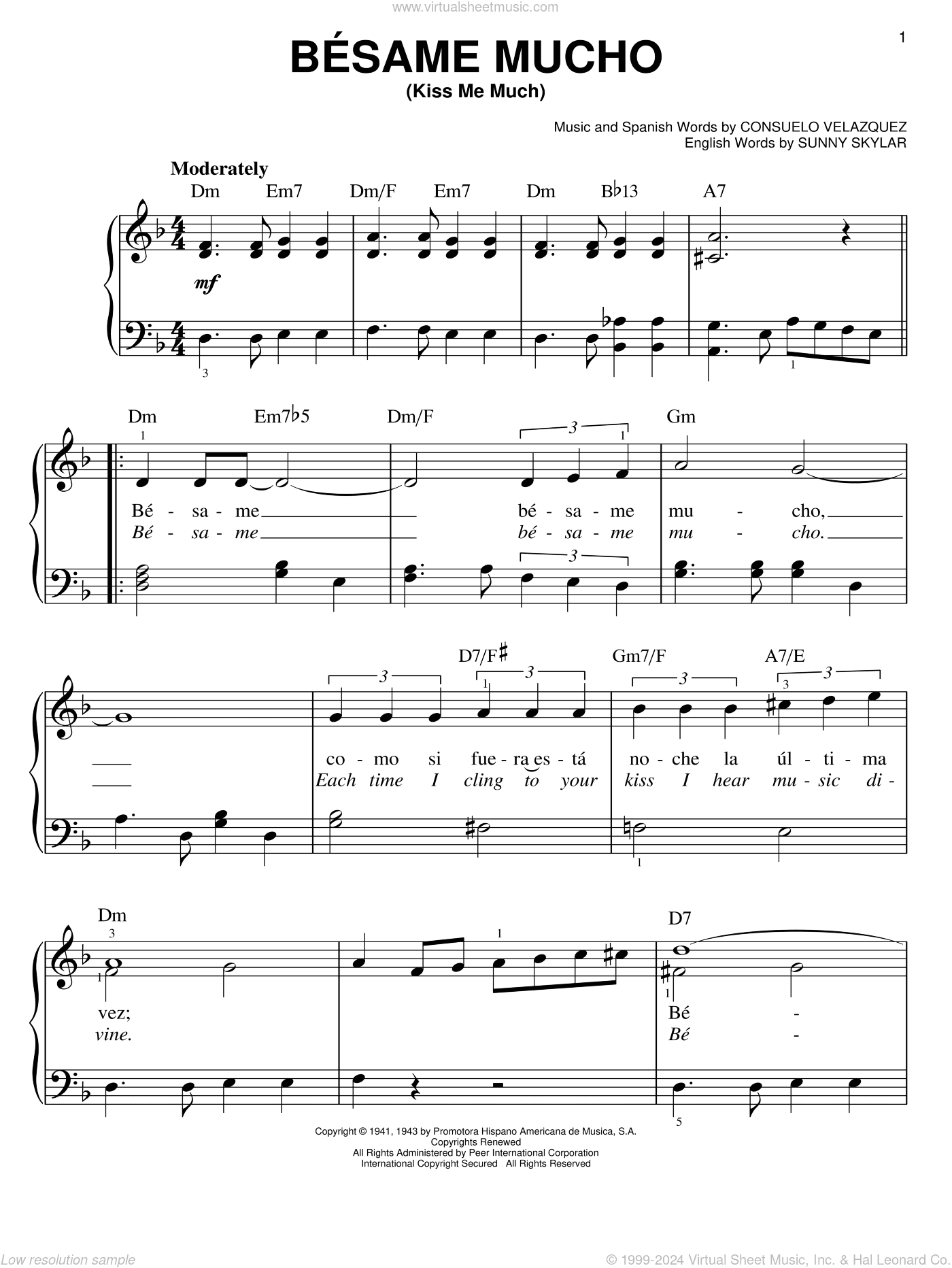 Besame Mucho (Kiss Me Much)