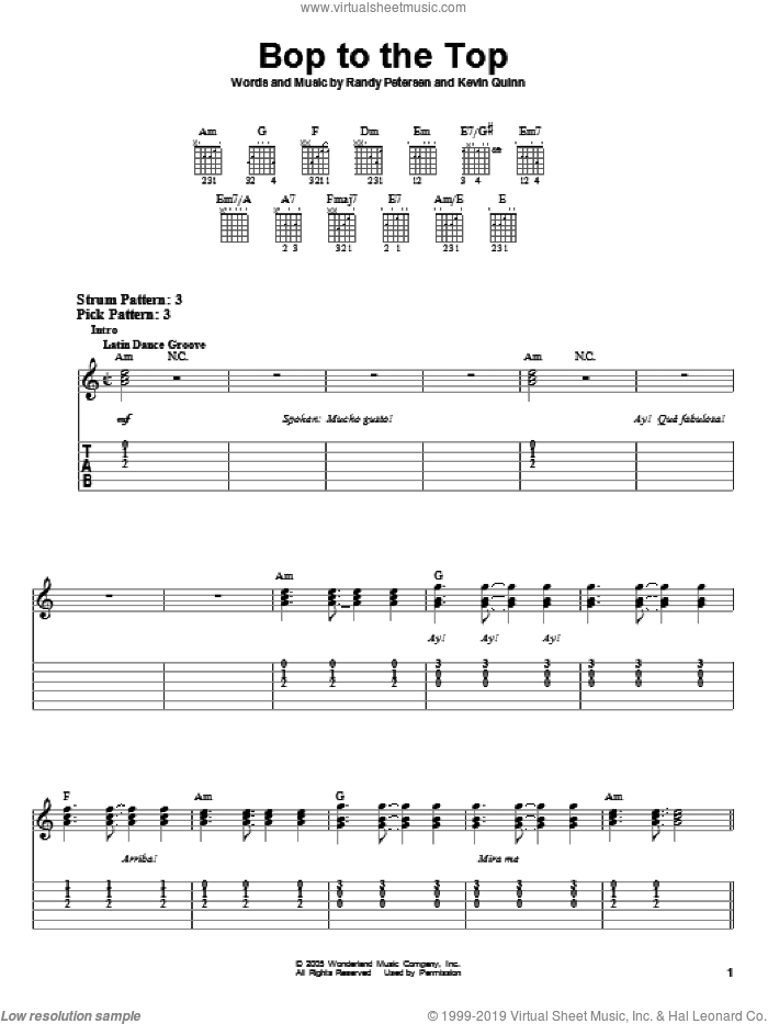 Bop To The Top (from High School Musical)