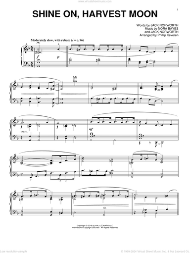 Shine On, Harvest Moon [Jazz version] (arr. Phillip Keveren)