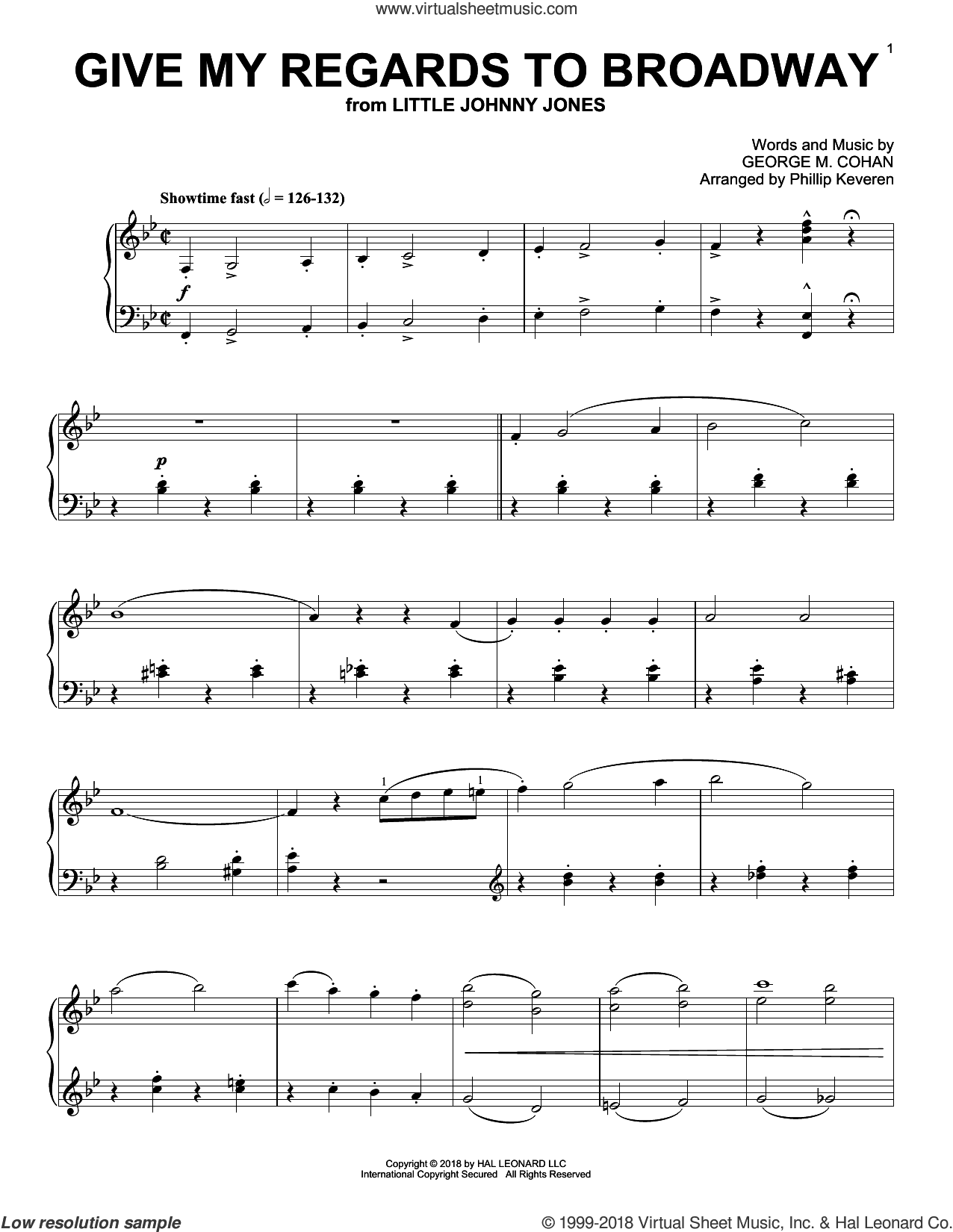 Give My Regards To Broadway [Jazz version] (arr. Phillip Keveren)