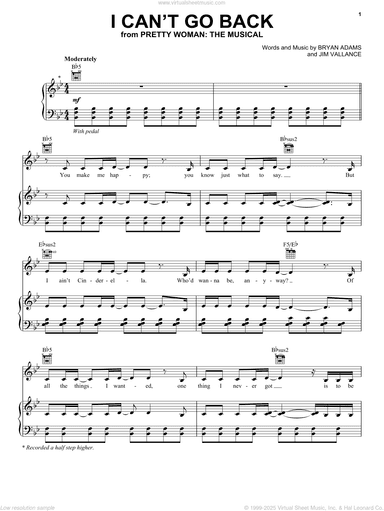 I Can't Go Back (from Pretty Woman: The Musical)