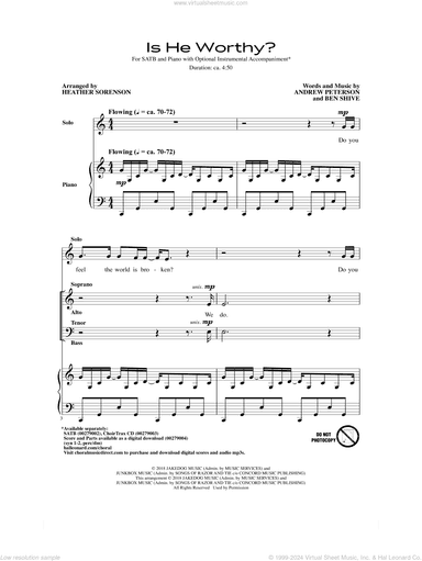 Is He Worthy? (arr. Heather Sorenson)