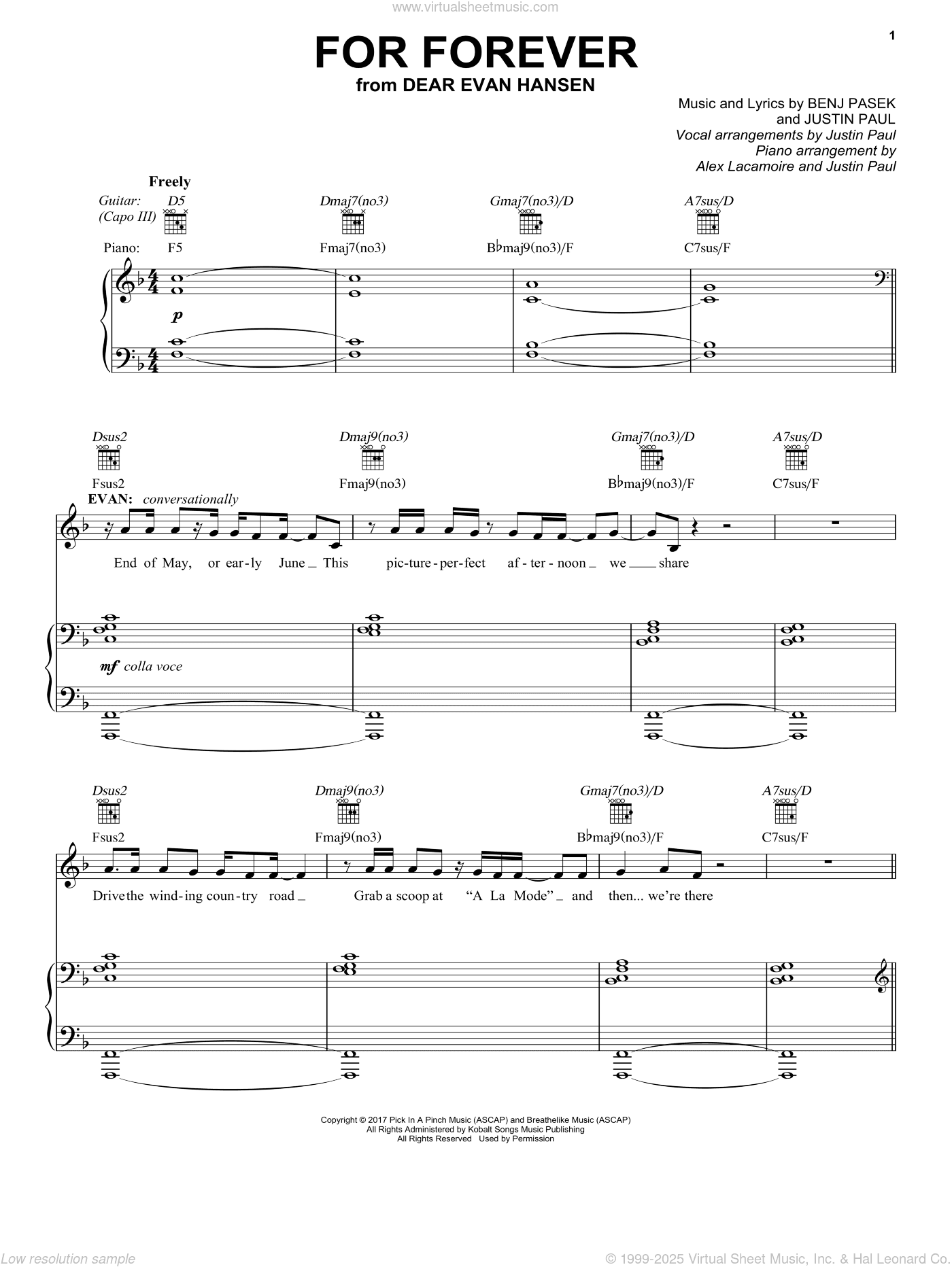 For Forever (from Dear Evan Hansen)