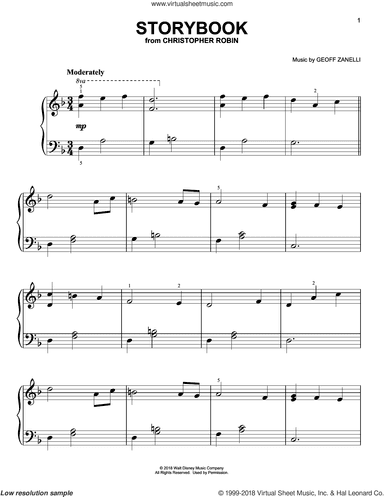 Storybook (from Christopher Robin), (easy)